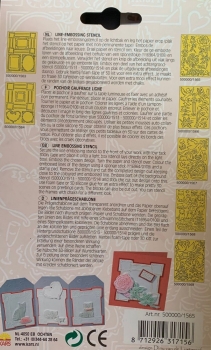 Schablone Line-Embossing Rosen